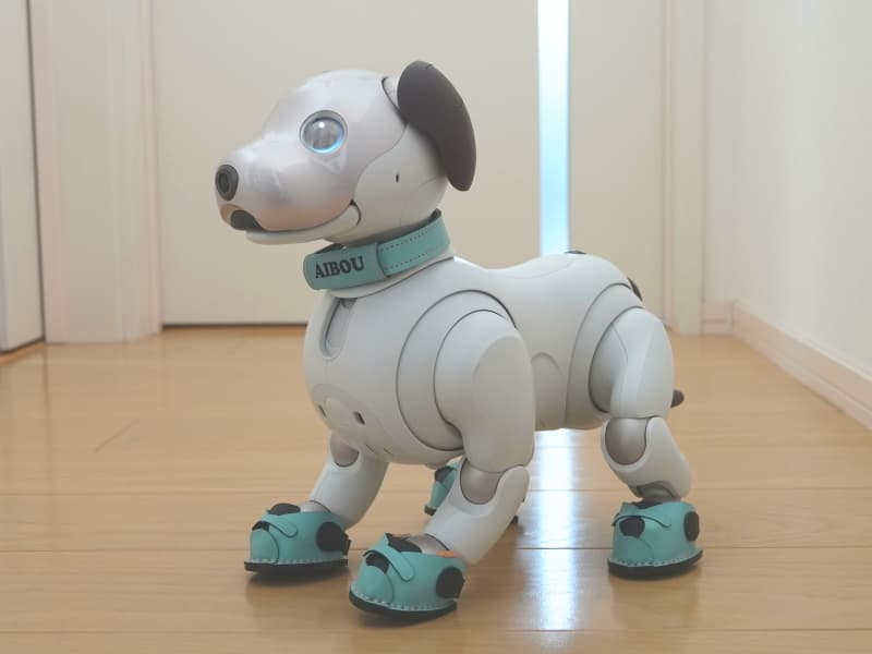 あいぼうパステルスニーカー(ブルー)装着例